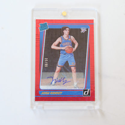 2021-22 Josh Giddey Donruss Rated Rookie Red Choice /99 Autograph