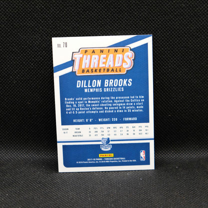 2017-18 Dillon Brooks Threads Dazzle Rookie Card /99