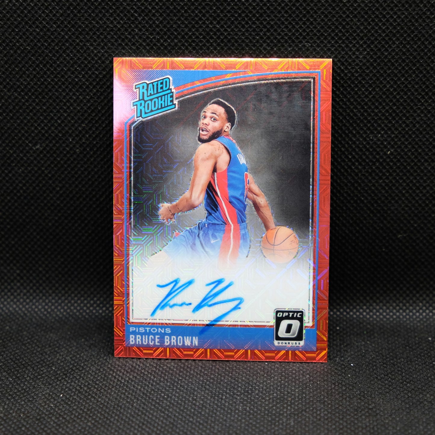 2018-19 Bruce Brown Donruss Optic Rated Rookie #161 Red Mojo Autograph