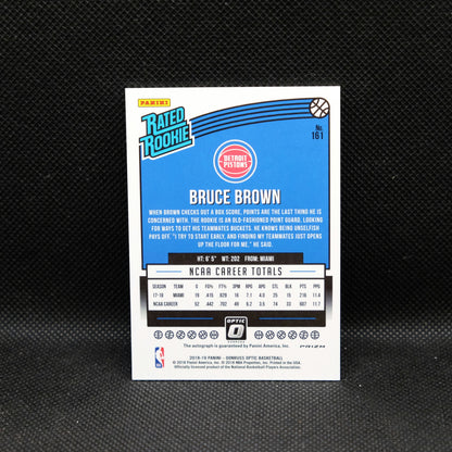 2018-19 Bruce Brown Donruss Optic Rated Rookie #161 Red Mojo Autograph