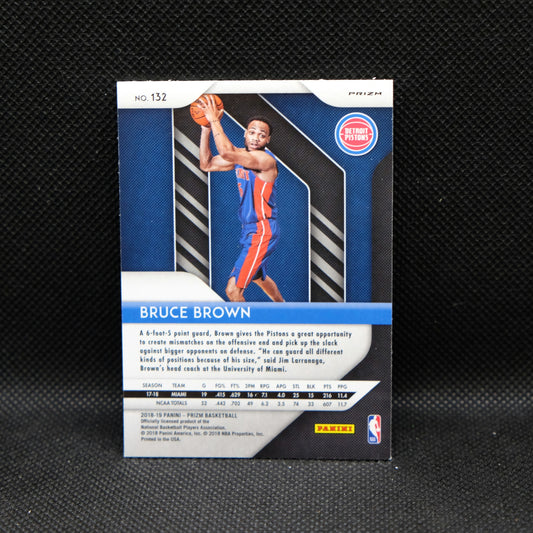 2018-19 Bruce Brown Prizm #132 Hyper Prizm Rookie Card