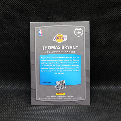 2017-18 Thomas Bryant Donruss Optic Rated Rookie Blue Hyper Prizm