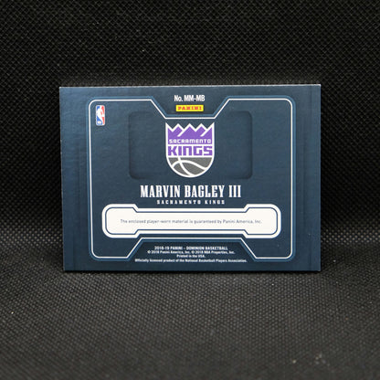 2018-19 Marving Bagley III Dominion Mammoth Materials RC /75