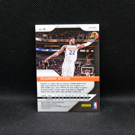 2018-19 DeAndre Ayton Mosaic #18 Silver Mosaic Rookie Card