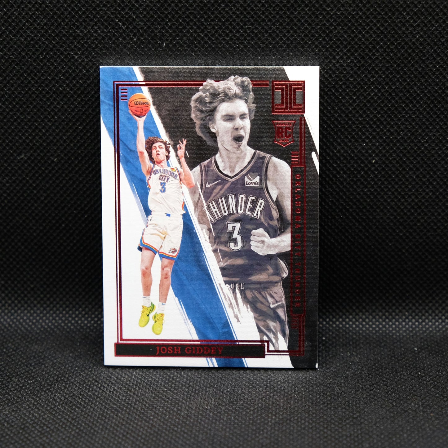 2021-22 Josh Giddey Impeccable Red Rookie Card #85