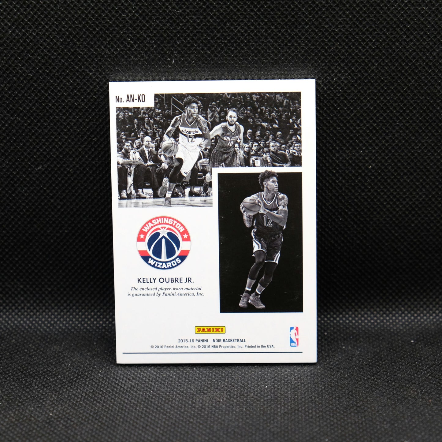 2015-16 Kelly Oubre Jr. Noir Rookie Patch /40