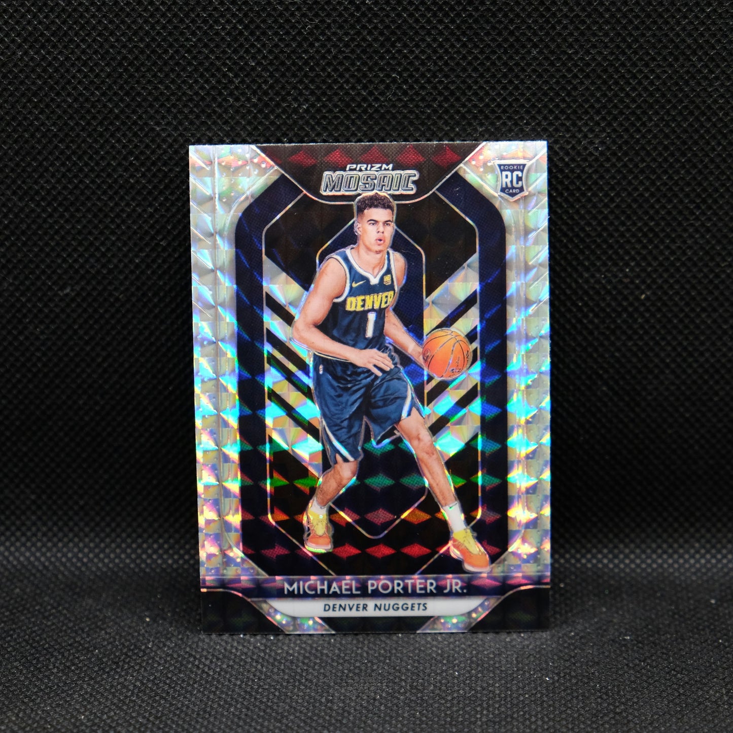 2018-19 Michael Porter Jr. Mosaic #73 Silver Mosaic Prizm Rookie Card