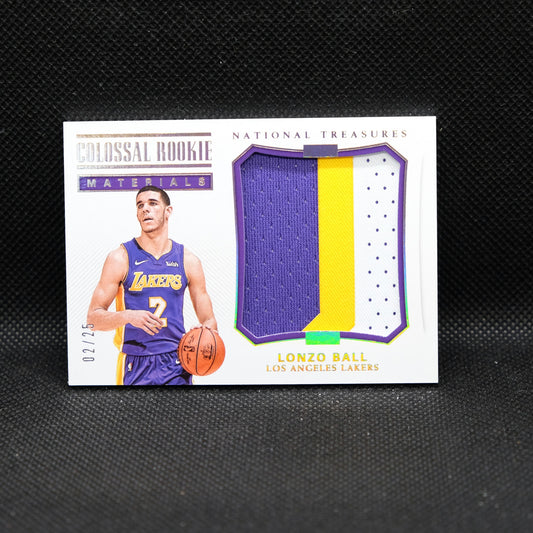 2017-18 Lonzo Ball National Treasures Colossal Rookie Materials /25