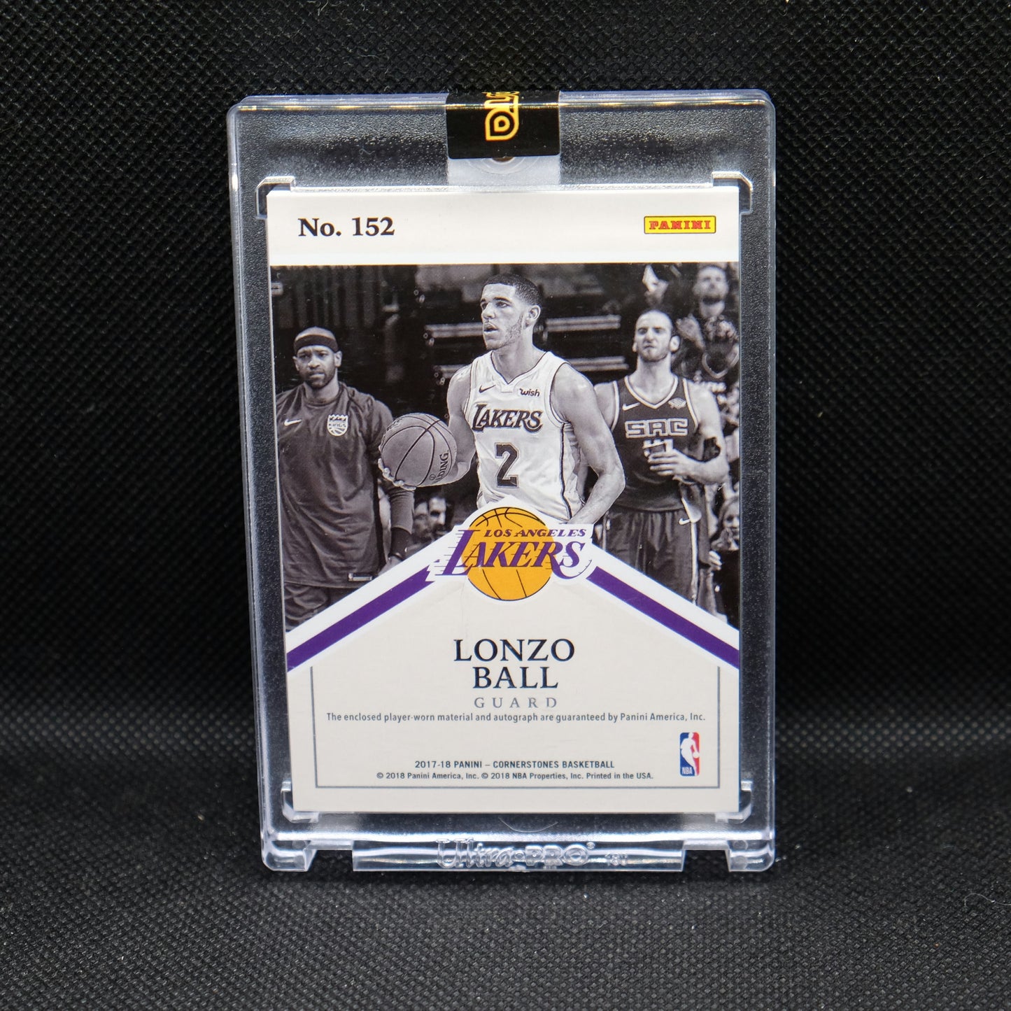 2017-18 Lonzo Ball Cornerstones Rookie Patch Auto /75