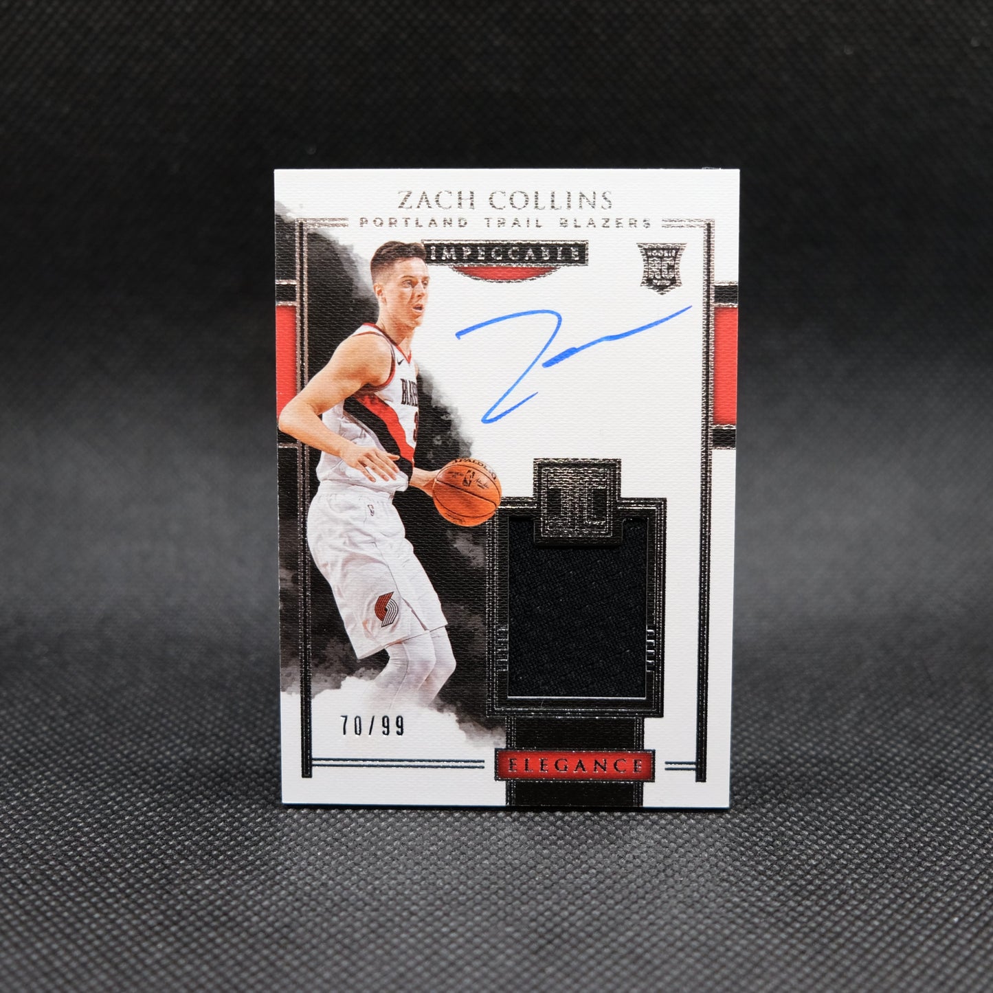 2017-18 Zach Collins Impeccable Elegance Rookies RPA /99