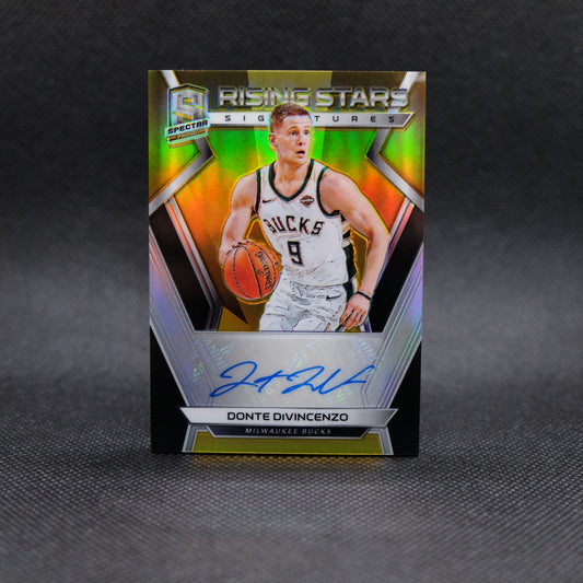 2018-19 Donte DiVincenzo Spectra Rising Stars Signatures RS-DDV Gold Prizm /10
