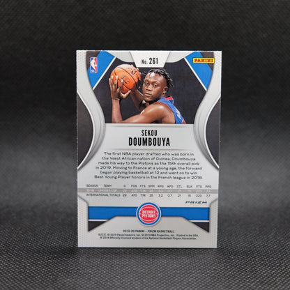 2019-20 Sekou Doumbouya Prizm #261 Rookie Card Red White Blue Prizm