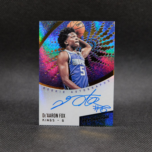 2017-18 De'Aaron Fox Revolution Rookie Autographs RA-FOX Rookie Card