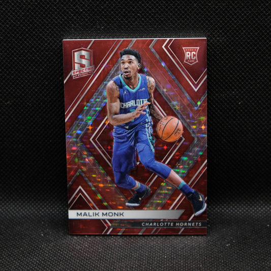 2017-18 Malik Monk Spectra #80 Red Stars Prizm RC /75