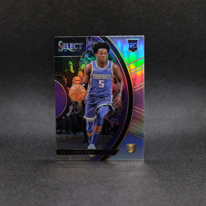 2017-18 De'Aaron Fox Select #49 Silver Prizm Rookie Card