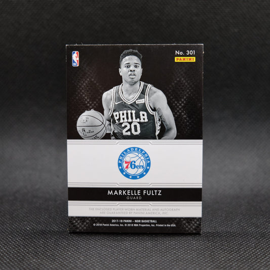 2017-18 Markelle Fultz Noir #301 Rookie Patch Autograph /99