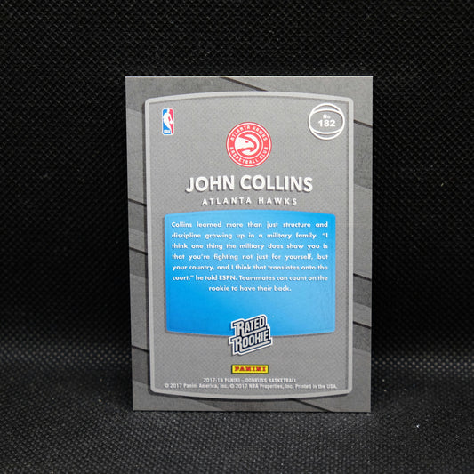 2017-18 John Collins Donruss Rated Rookie Red /99
