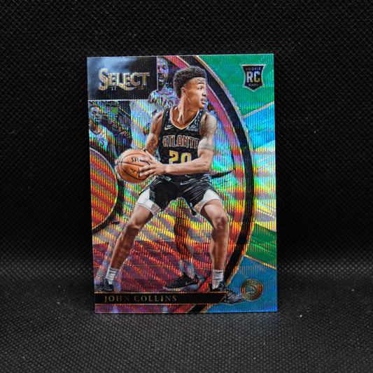 2017-18 John Collins Prizm #45 Select Tri Color Prizm Rookie Card