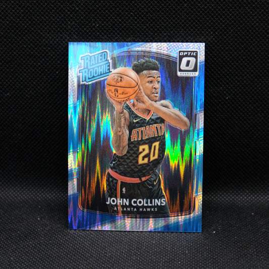 2017-18 John Collins Donruss Optic Rated Rookie Silver Holo Flash Prizm