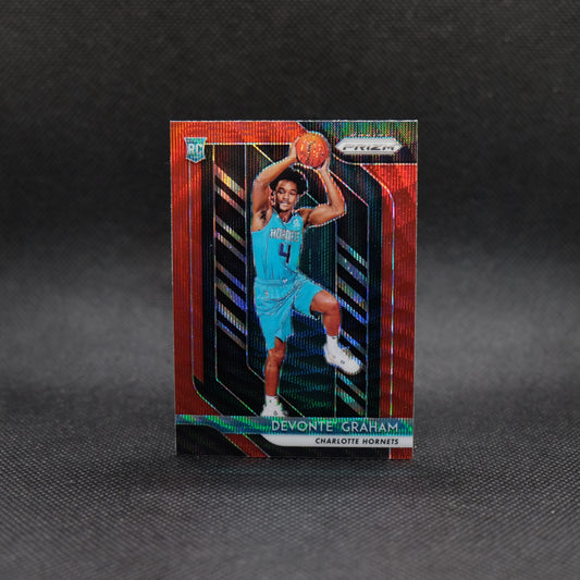 2018-19 Devonte' Graham Prizm #288 Red Wave Prizm Rookie Card