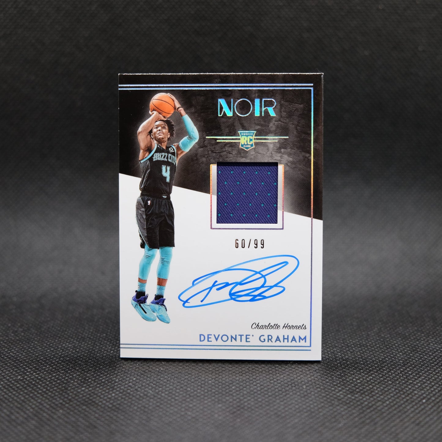 2018-19 Devonte' Graham Noir #373 Rookie Patch Autograph /99