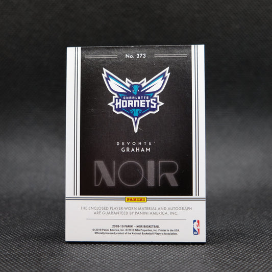 2018-19 Devonte' Graham Noir #373 Rookie Patch Autograph /99