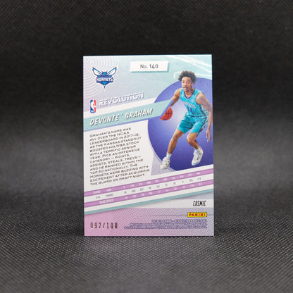 2018-19 Devonte' Graham Revolution #140 Cosmic Rookie Card /100