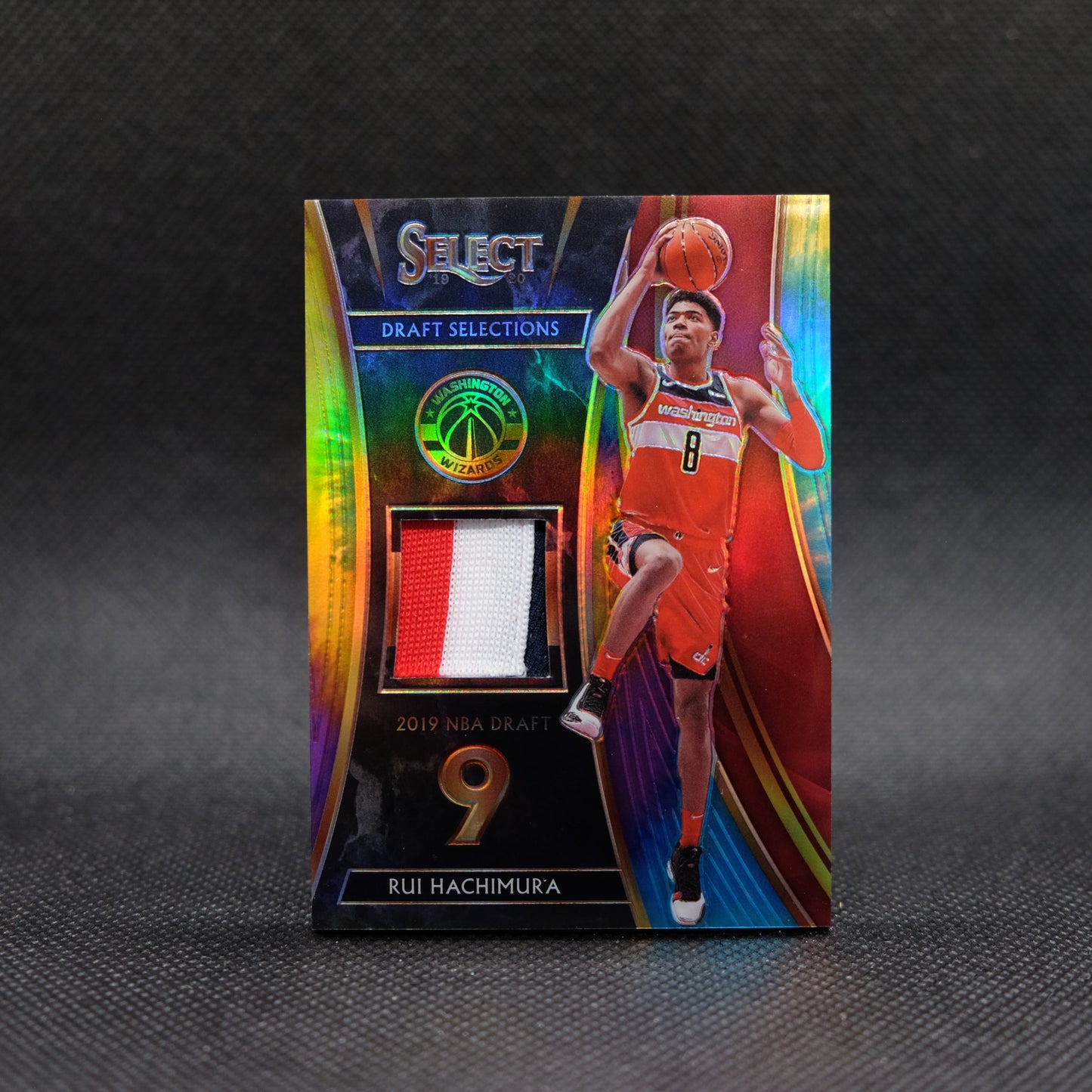 2019-20 Rui Hachimura Select Draft Selections DS-RHM Tie Dye Prizm Rookie /25