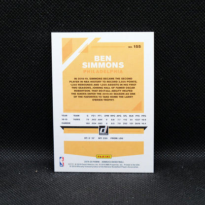 2019-20 Ben Simmons Donruss Purple Laser /15 #155