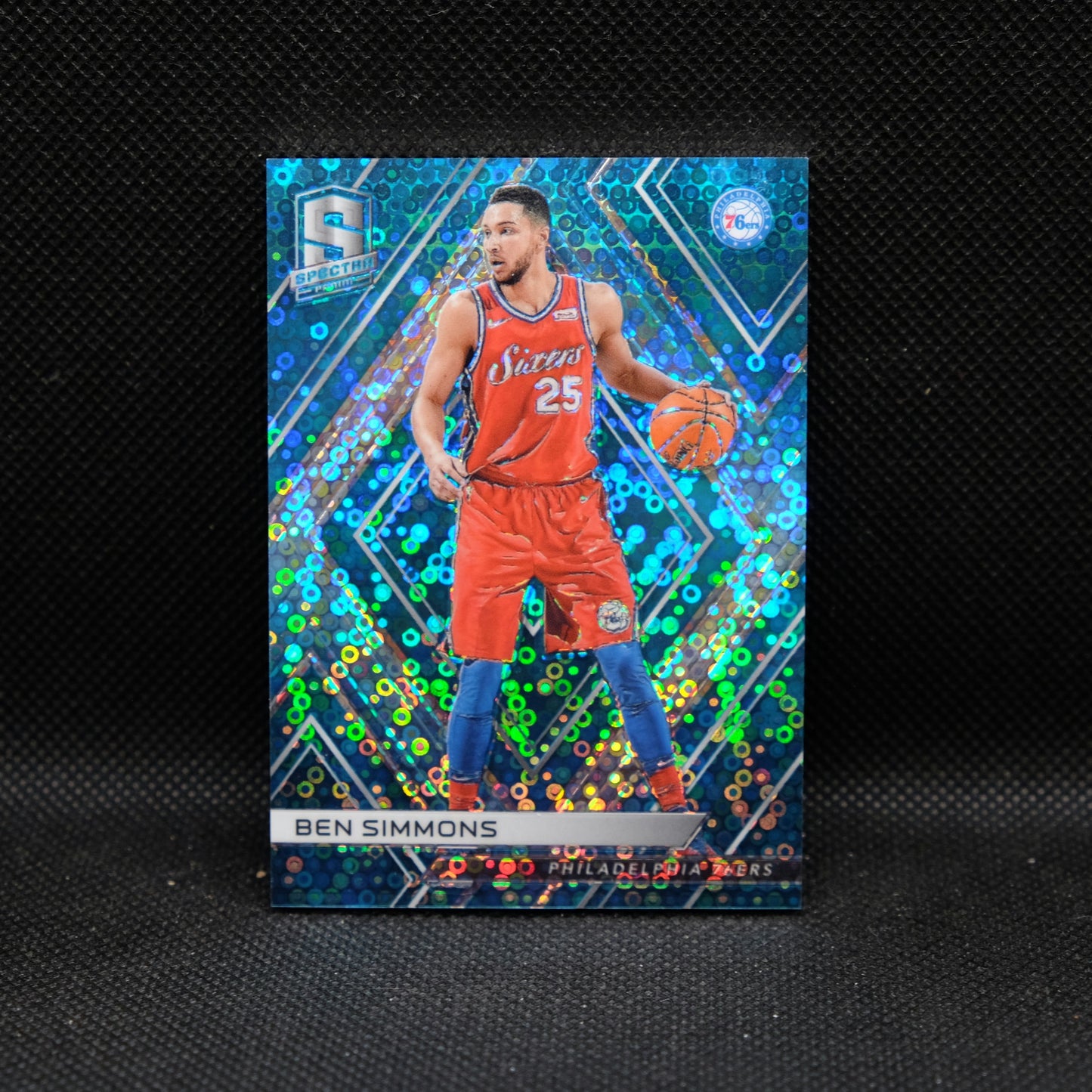 2017-18 Ben Simmons Spectra Blue Fast Break Prizm /99