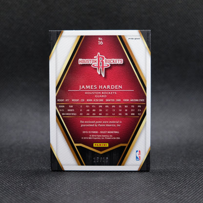 2015-16 James Harden Select #16 Tie Dye Prizm /25