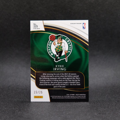 2017-18 Kyrie Irving Select #225 Courtside Tie Dye Checkerboard Prizm /25