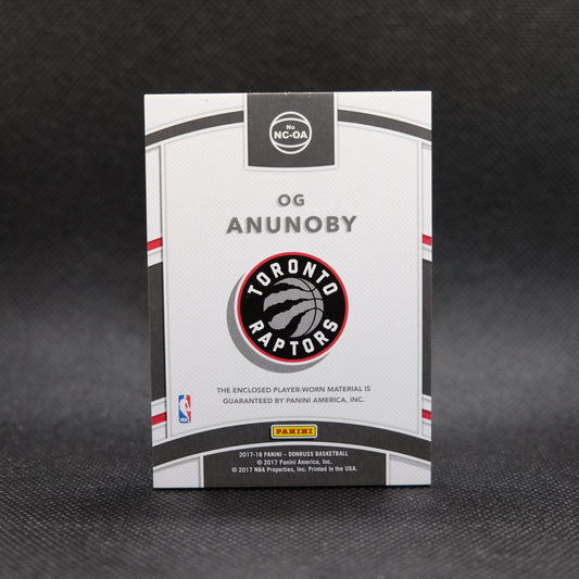 2017-18 OG Anunoby Donruss #NC-OA Newly Crowned Rookie Patch /10