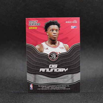 2017-18 OG Anunoby Totally Certified Rookie Roll Call Rookie Autograph