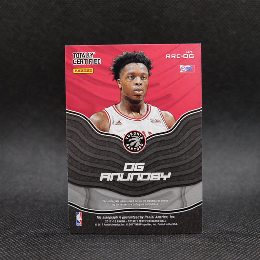 2017-18 OG Anunoby Totally Certified Rookie Roll Call Rookie Autograph