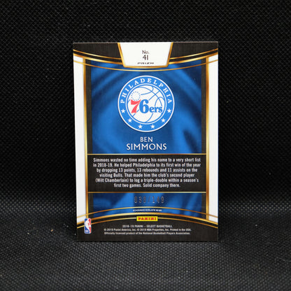 2018-19 Ben Simmons Select Concourse White Prizm /149