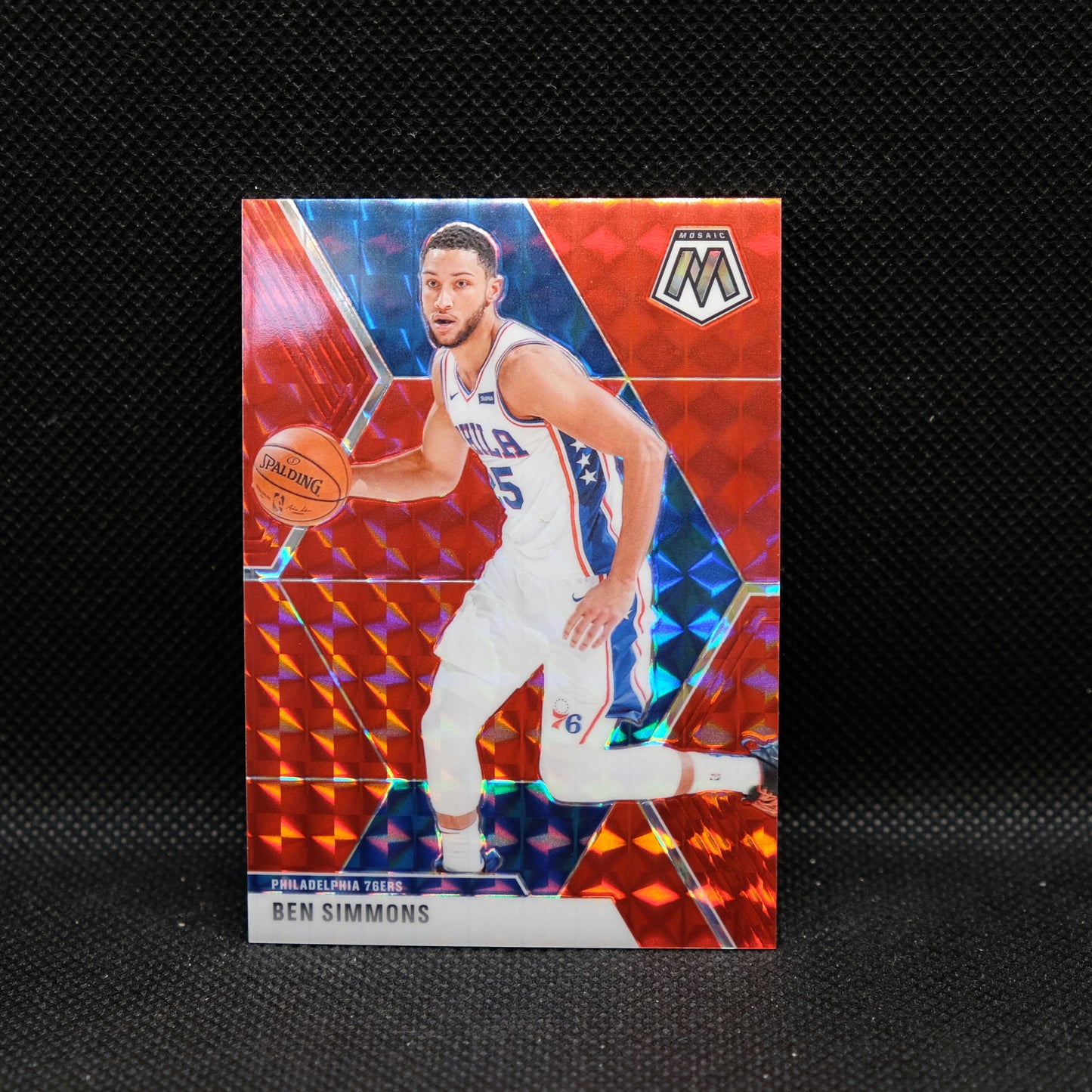 2019-20 Ben Simmons Mosaic #149 Red Choice Prizm /88
