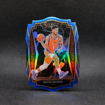 2020-21 Devin Booker Select #121 Premier Level Blue Die Cut /249