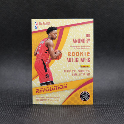 2017-18 OG Anunoby Revolution RA-OGA Rookie Autographs
