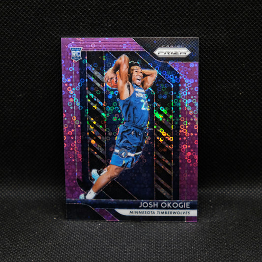 2018-19 Josh Okogie Prizm #37 Fast Break Purple Prizm /75 Rookie Card