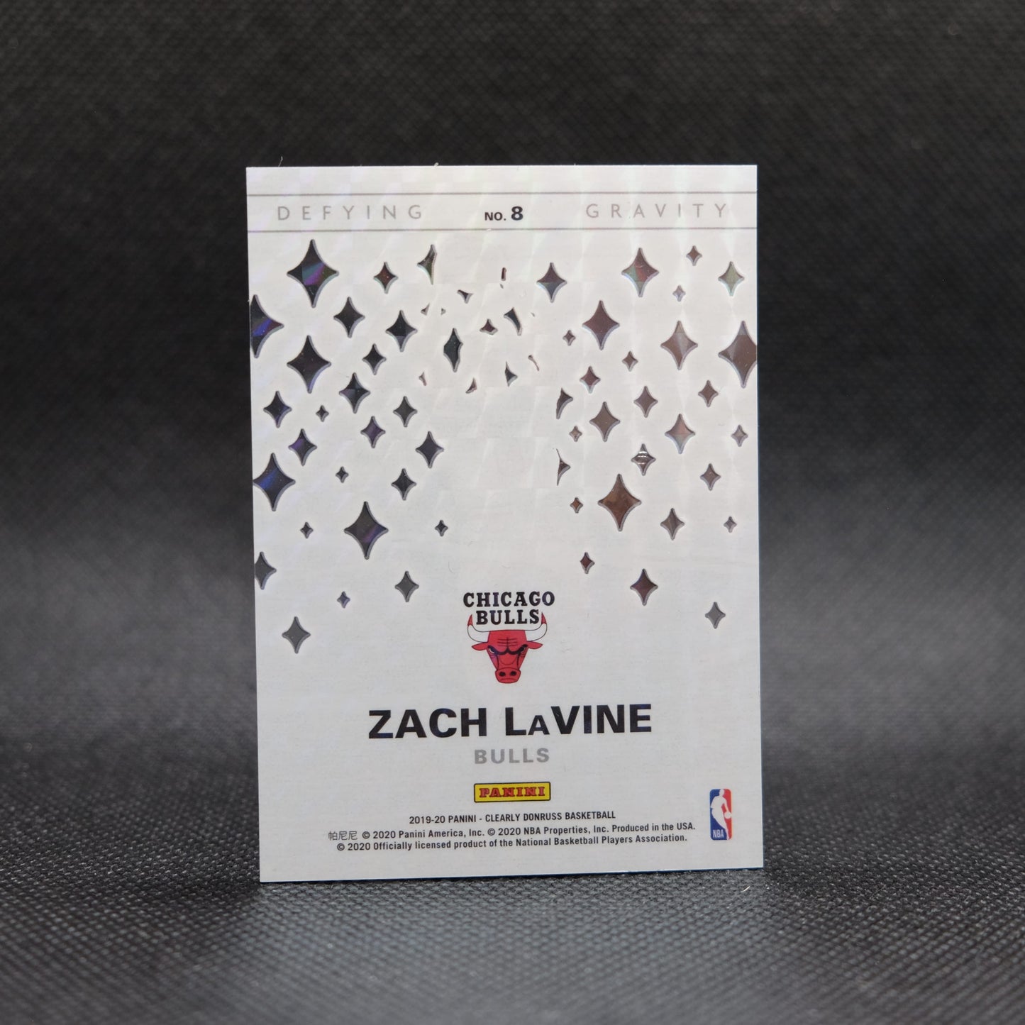 2019-20 Zach LaVine Clearly Donruss Defying Gravity Red /49