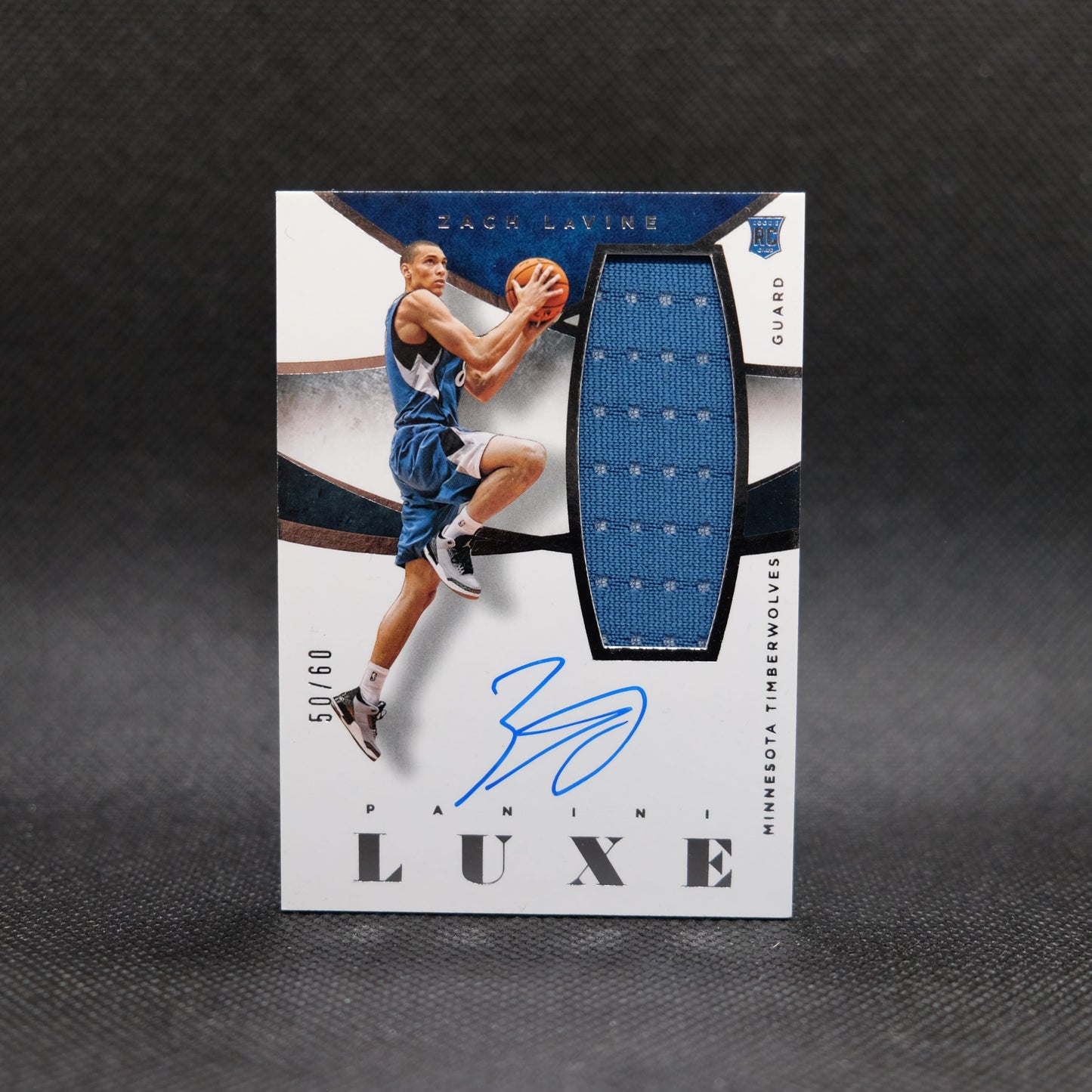 2014-15 Zach LaVine Luxe M-ZL Rookie Patch Auto /60