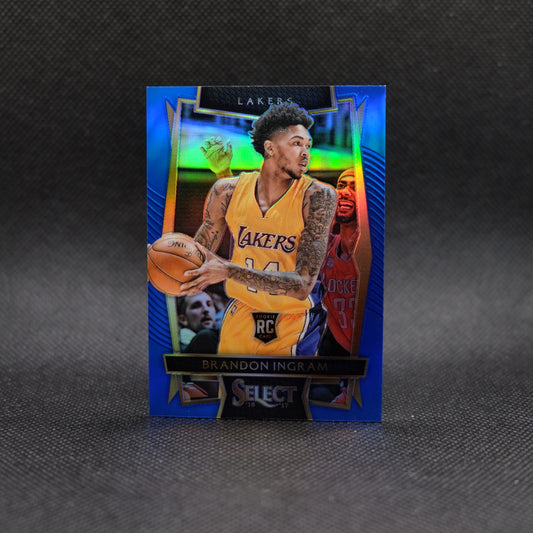 2016-17 Brandon Ingram Select #91 Blue Prizm Rookie Card /299