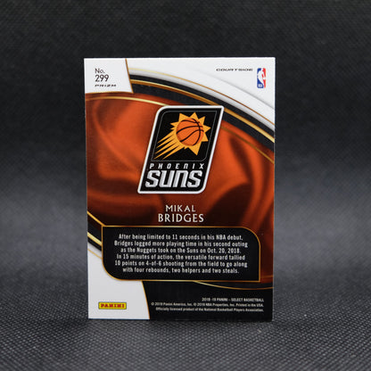 2018-19 Mikal Bridges Select #299 Courtside Silver Prizm Rookie Card