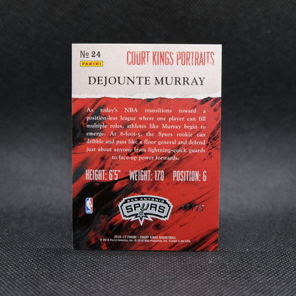 2016-17 Dejounte Murray Court Kings Rookie Portraits /25