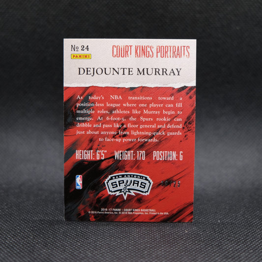 2016-17 Dejounte Murray Court Kings Rookie Portraits /25
