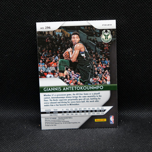 2018-19 Giannis Antetokounmpo Prizm #296 Silver Prizm