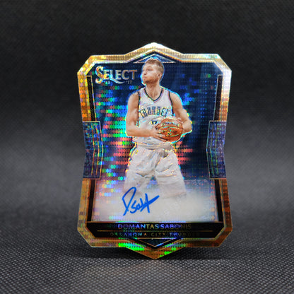 2016-17 Domantas Sabonis Select #1 Gold Pulsar Prizm Die Cut Rookie Autograph /99