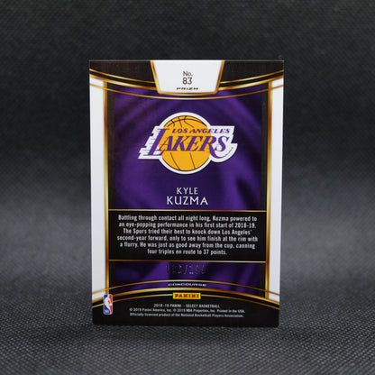 2018-19 Kyle Kuzma Select #83 Red Prizm /199