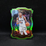 2018-19 Giannis Antetokounmpo Select Lime Green Prizm Die Cut /65